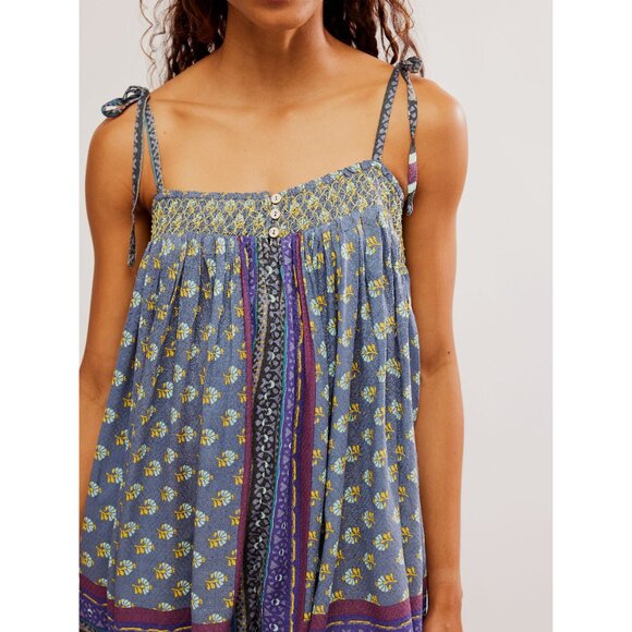 🎉LAST CHANCE🎉 FREE PEOPLE Rule The World Romper / Deep Blue Combo - Picture 5 of 8